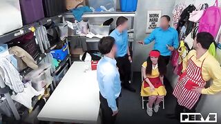 No, there aren't too few vibrators! A girl gets fucked by many guys with vibrators