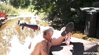 A girl with a wet pussy can distract you from anything