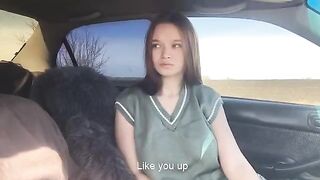 Girl played with her tongue in a steamy scene