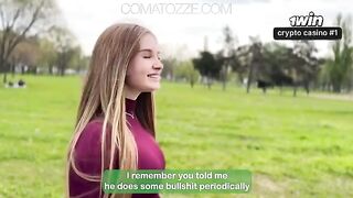 She feels weak, so she lets her boyfriend take control in a steamy encounter