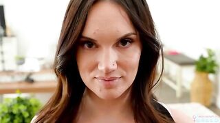 The guy satisfies the sexual desires of his stepmother on the couch