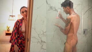 Sex in the shower is every man's dream to enjoy with his stepmom