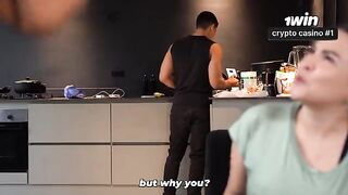 Not even a partner can distract you from the news, featuring Angel Cruz's busty Latina charm
