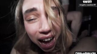 The girl went dumb from orgasm to trembling with pleasure