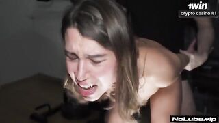 The girl went dumb from orgasm to trembling with pleasure