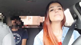The hot girl agreed to have sex for a free ride