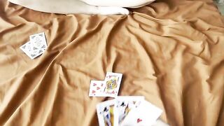 The girl lost a card game and had to engage in intimate act