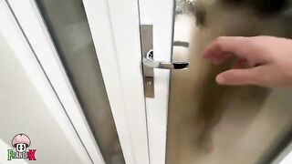 A girl came to her roommate for a phone call and she got fucked