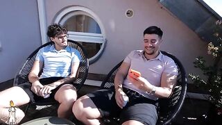 A threesome with two guys who were not shy and had no money