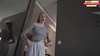 A girl with a perfect body gets fucked by her neighbor
