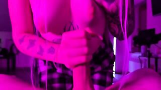 A girl with a perfect body seduces her stepbrother in the next room
