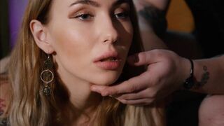 A girl with a beautiful body is being used as a sex slave