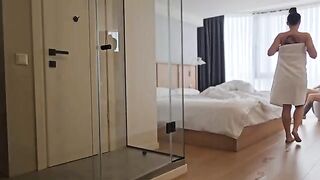 The brunette girl was fucked in her ass by a Japanese man