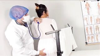 A man gave his place to a friend during a doctor's examination