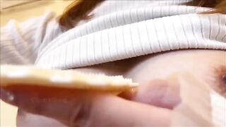 Her pussy squeezes cum, making her lose track of time