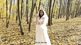 A white dress can be removed, but the cock must be kept
