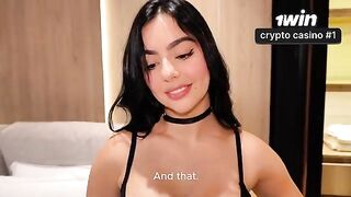 A girl with a great figure has sex with her stepbrother in POV style