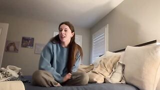 A hot girl has her first orgasm and she's just getting started