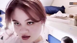 Public blowjob on a train, just for the thrill