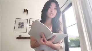 The nerdy girl shares her bed with her hot step sister