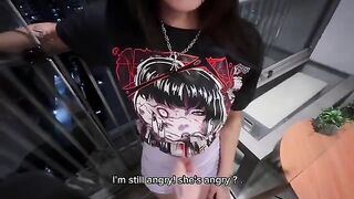 A girl has an intense orgasm after being with her boyfriend, showcasing passion