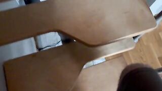 A cute girl has sex with her boyfriend at home in POV style