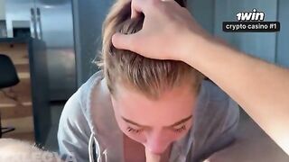 A hot woman shows her holes, and a man cannot resist taking her