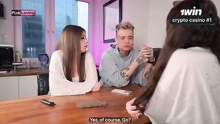 Two girls are fucking with a guy, not knowing he’s recording