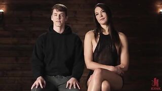 The girl takes control and dominates the guy, sitting on his face