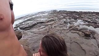 The beach is always wet - from the water and because of the intimate encounters