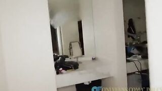 Two Asian girls shared a big white dick in an intense threesome