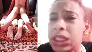 The ring tightens, and the penis bursts through a sweet ass