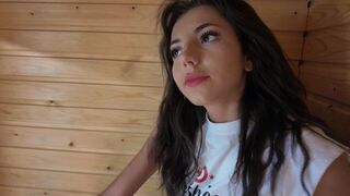 A beautiful Turkish girl gets naked and has intense sex in the sauna