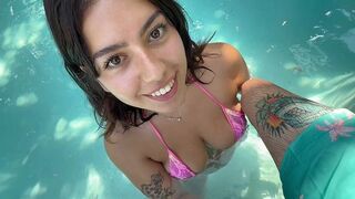 Can I give you a blowjob right here? Do you mind? (Bigger boobs)