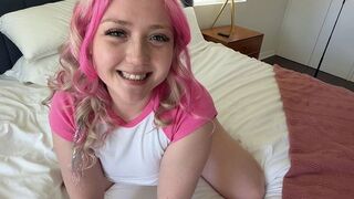 A hot stepdaughter gets her panties wet with her stepdad