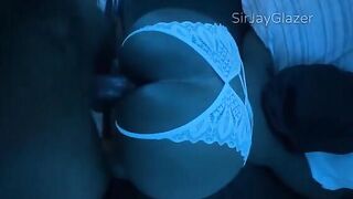 Ebony beauty gets her ass pounded from behind in steamy action