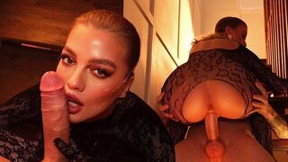 You can put it in your mouth, and there's a net on top - a tempting treat for foot fetish fans