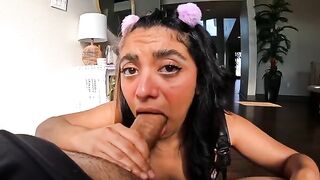 The Start Of Us - Petite Teeny Gets A Massive Facial After Intense Action