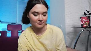 She could not restrain herself and began to suck