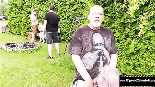 Outdoor blowjob with a voyeuristic twist, featuring Egon Kowalski and more