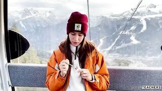 A sexy stranger picked me up at the mountain cableway and fucked me