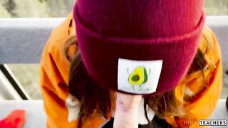 A sexy stranger picked me up at the mountain cableway and fucked me