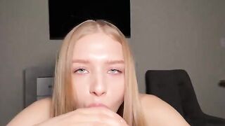 Barbie likes to suck big dicks and get sperm on her cute face, featuring a steamy scene from Cum4K