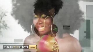 Ebony Mystique shares her skin care routine and a steamy threesome with fans