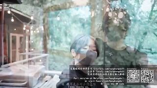 The girl lives in the forest and invites some friends over